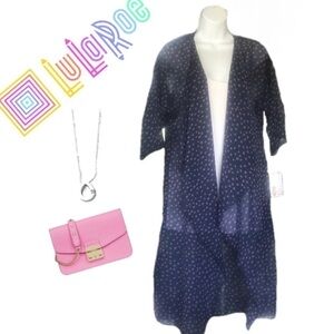Nwt LuLaRoe Sheer Polka Dot Shirley
